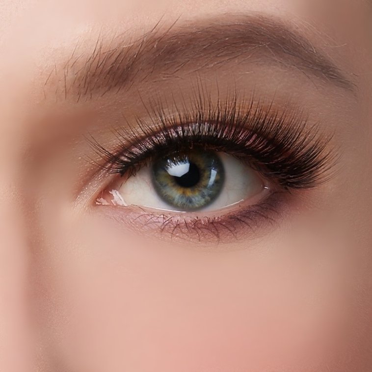Exotic best false eyelashes for hooded eyes, on eyes front